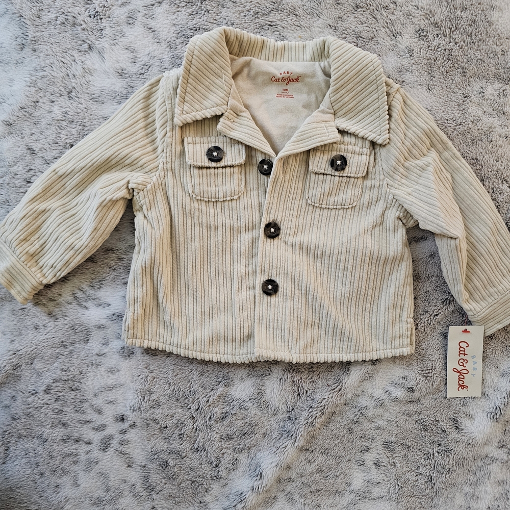 Cat & Jack Light Tan Kids Corduroy Blazer